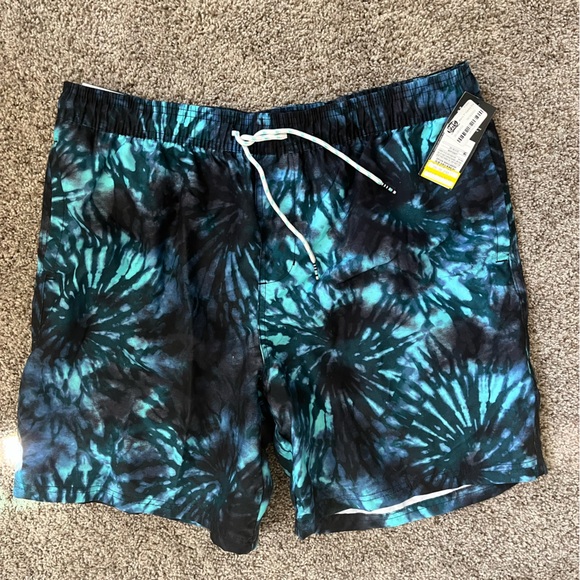 Original Use Other - NWT Original Use Men's Blue Tie Dyed Navy Swim Trunks Inseam 7” Size Large